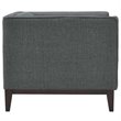 Modway Serve Modern Upholstered Polyester Fabric Armchair in Gray