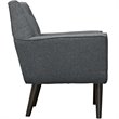 Modway Posit Modern Upholstered Polyester Fabric Armchair in Gray