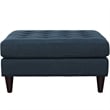 Modway Empress Large Upholstered Polyester Fabric Ottoman in Azure Blue