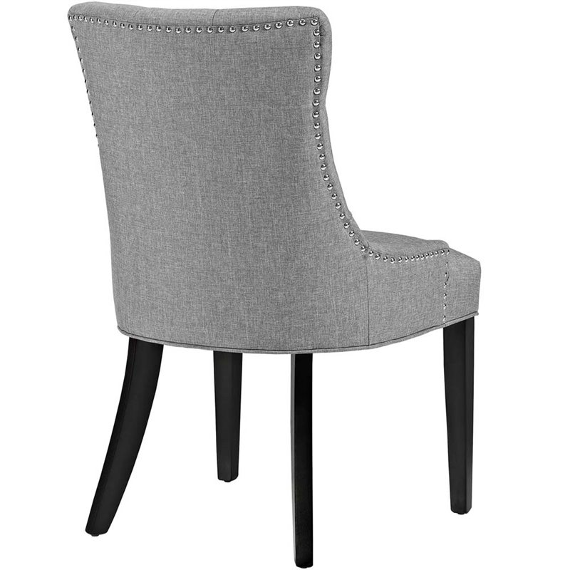 light gray upholstered dining chairs