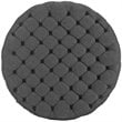 Modway Amour Modern Upholstered Fabric and Solid Wood Ottoman in Gray