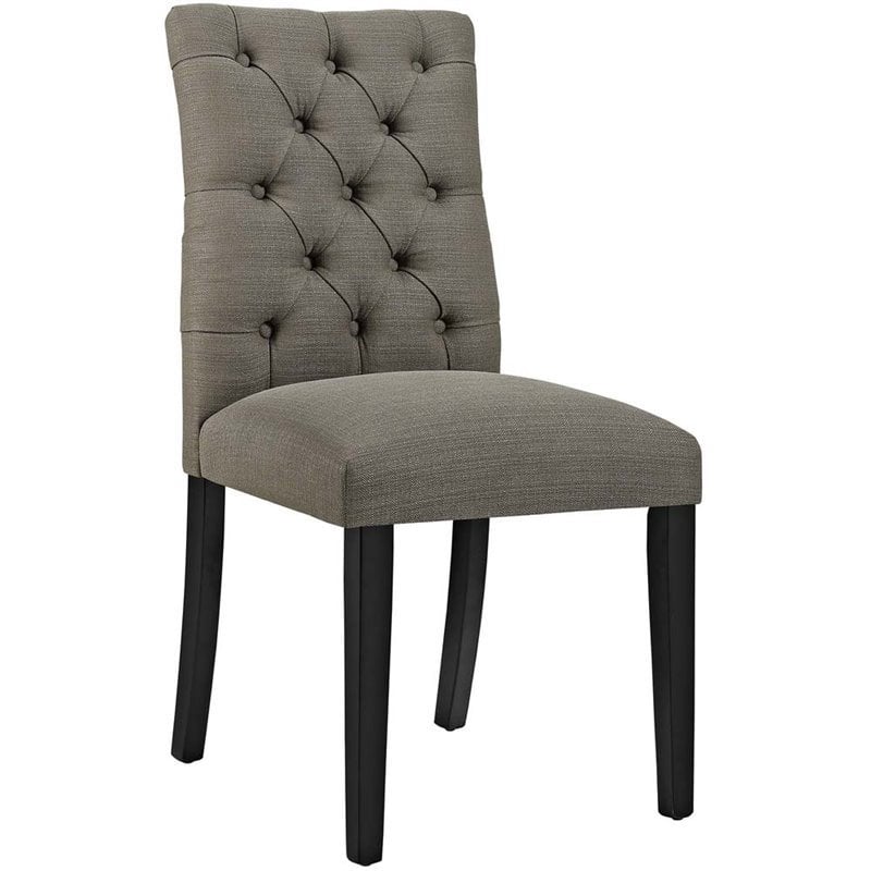 Fabric button dining online chairs