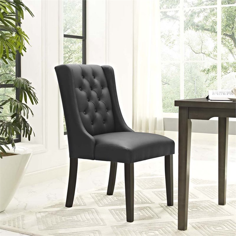 Modway Baronet Faux Leather Upholstered Dining Side Chair ...