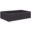 Modway Convene 8-Piece Rattan Aluminum Patio Sectional Set in Espresso/Orange