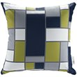 Modway Sojourn 3-Piece Rattan Fabric Patio Sectional Set in Canvas/Navy