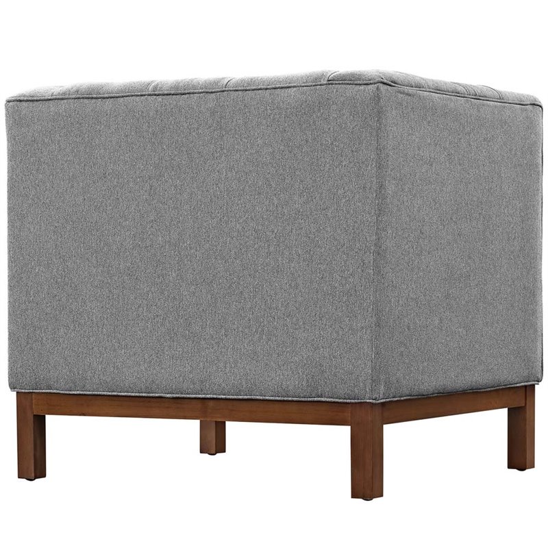 Modway Panache Fabric Accent Arm Chair in Expectation Gray (Set of 2)