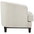 Modway Coast Polyester Fabric and Rubberwood Armchairs in Beige (Set of 2)