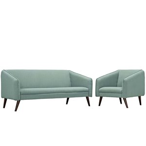 Modway Slide 2 Piece Fabric Sofa Set