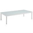 Modway Harmony 10-Piece Outdoor Patio Aluminum Sectional Sofa Set in White/Navy