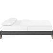 Modway Sharon Fabric Upholstered Full Platform Bed in Gray