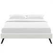 Modway Helen Faux Leather Upholstered Queen Platform Bed in White