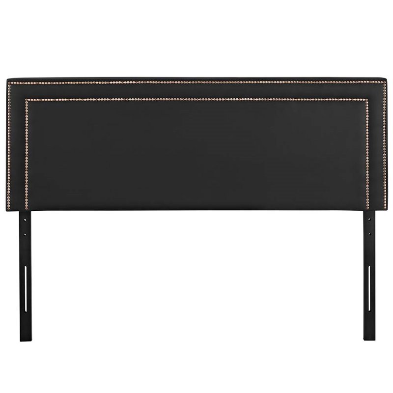Modway Jessamine Faux Leather Upholstered King Headboard In Black Modway Jessamine Faux Leather Upholstered King Headboard In Black Mod 5379 Blk