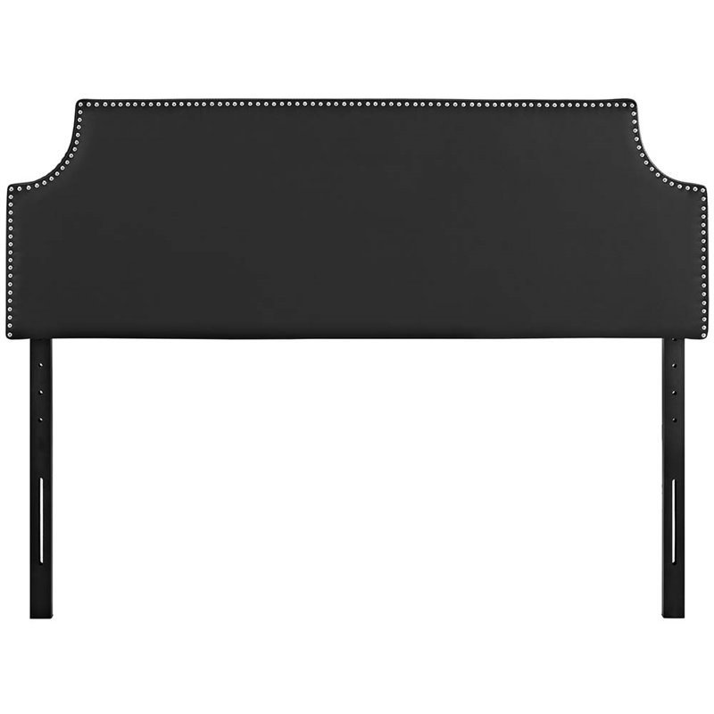 Modway Laura Faux Leather Upholstered Full Headboard in Black Cymax Business