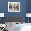 Modway Laura King Upholstered Polyester Fabric Headboard in Gray