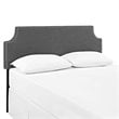 Modway Laura King Upholstered Polyester Fabric Headboard in Gray