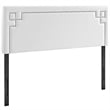 Modway Josie Queen Modern Style Upholstered Faux Leather Headboard in White
