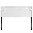 Modway Josie Queen Modern Style Upholstered Faux Leather Headboard in White