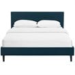 Modway Linnea Full Modern Polyester Fabric and Wood Bed in Azure Blue