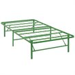 Modway Horizon Stainless Steel Twin Metal Bed Frame in Green