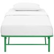 Modway Horizon Stainless Steel Twin Metal Bed Frame in Green
