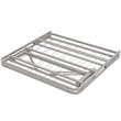 Modway Horizon Twin Modern Style Stainless Steel Bed Frame in Gray