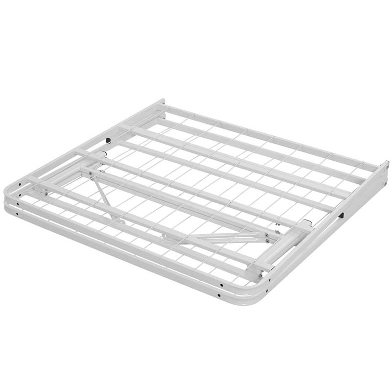 Modway Horizon Stainless Steel Twin Metal Bed Frame in White