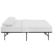 Modway Horizon Queen Modern Style Stainless Steel Bed Frame in Brown