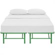 Modway Horizon Stainless Steel Queen Metal Bed Frame in Green