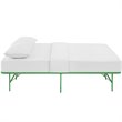 Modway Horizon Stainless Steel Queen Metal Bed Frame in Green