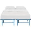 Modway Horizon Stainless Steel Queen Metal Bed Frame in Light Blue