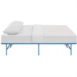 Modway Horizon Stainless Steel Queen Metal Bed Frame in Light Blue
