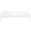 Modway Ollie Modern Sturdy Powder Coated Steel Twin Bed Frame in White
