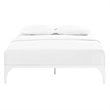 Modway Ollie Modern Sturdy Powder Coated Steel Full Bed Frame in White