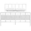 Modway Dower Queen Modern Sturdy Powder Coated Steel Bed in White