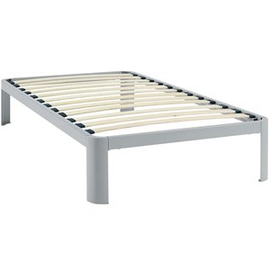 modway corinne platform bed in gray