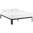 Modway Corinne Modern Sturdy Powder Coated Steel Full Bed Frame in Brown