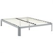 Modway Corinne Modern Sturdy Powder Coated Steel Full Bed Frame in Gray