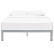 Modway Corinne Modern Sturdy Powder Coated Steel Full Bed Frame in Gray