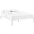 Modway Corinne Modern Sturdy Powder Coated Steel Full Bed Frame in White