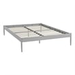 Modway Elsie Modern Sturdy Powder Coated Steel Queen Bed Frame in Gray