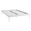 Modway Elsie Modern Sturdy Powder Coated Steel Queen Bed Frame in White