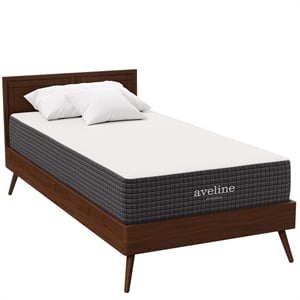 Modway Aveline 10&quot Modern Style Memory Foam Twin Mattress in White