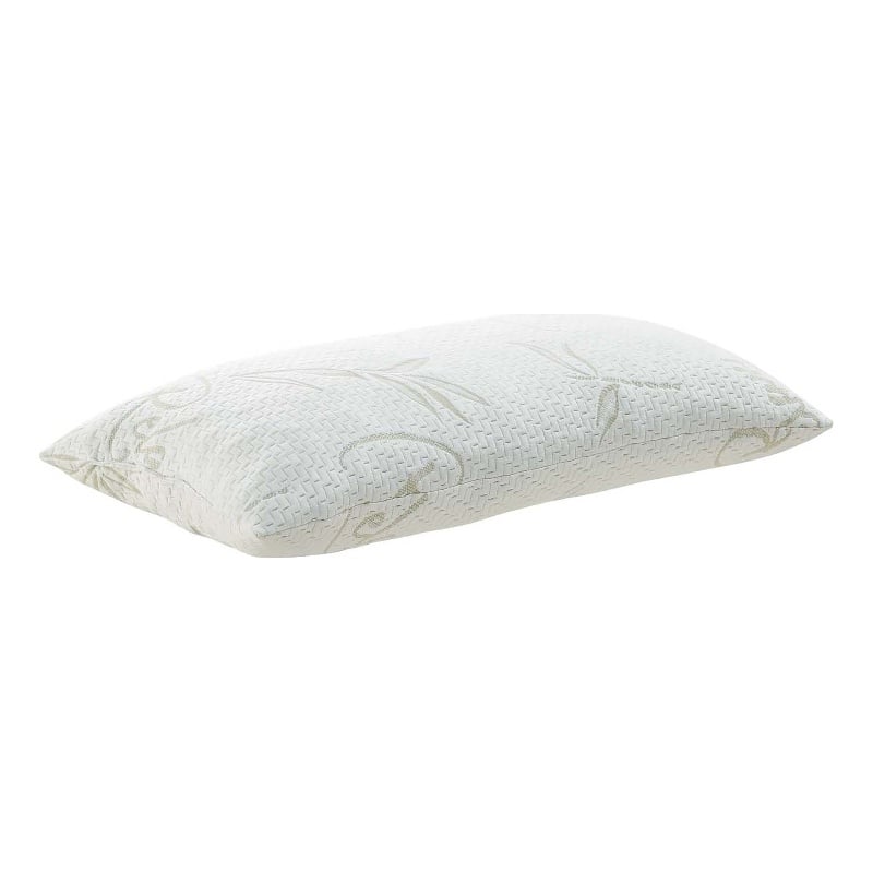 Modway Relax Rayon and Polyester Fabric King Size Pillow in White