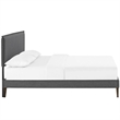 Modway Camille Fabric Upholstered Full Platform Bed in Gray