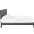 Modway Jessamine Fabric Upholstered Full Platform Bed in Gray