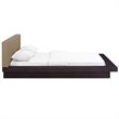 Modway Freja Queen Wood Polyester Fabric Platform Bed in Cappuccino/Latte