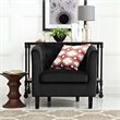 Modway Prospect Modern Performance Velvet and Wood Armchair in Black