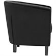 Modway Prospect Modern Performance Velvet and Wood Armchair in Black