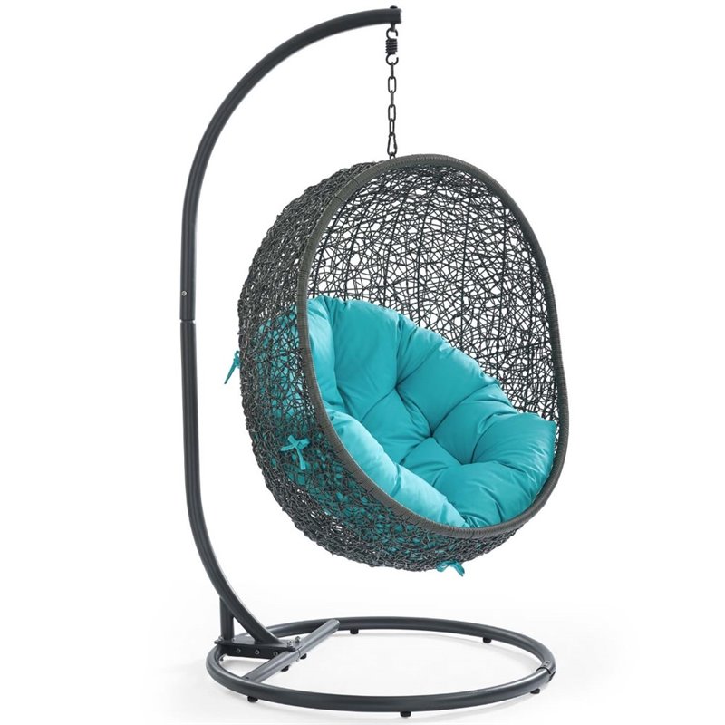 modway hide outdoor patio swing chair