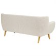 Modway Remark Modern Upholstered Fabric Tufted Sofa in Beige